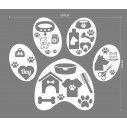 Wall sticker pet shop Dog paw