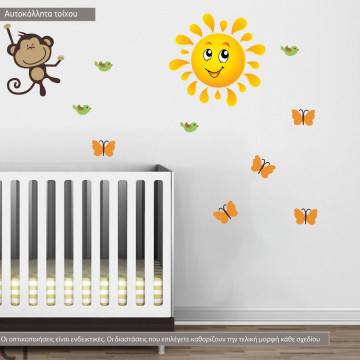 Kids wall stickers Monkeys Joy, additional 