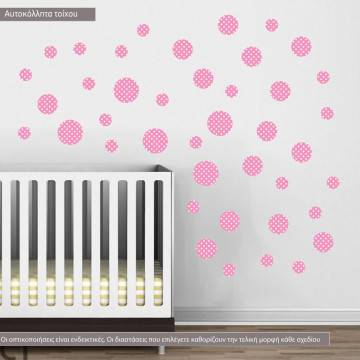 Kids wall stickers circle dots