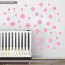 Kids wall stickers circle dots
