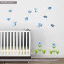 Kids wall stickers Blue safari, additional stickers