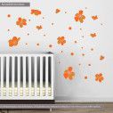 Wall stickers Orange flowers