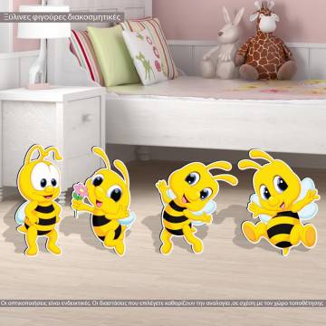 Wooden figures Bees art 2 2