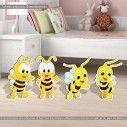 Wooden figures Bees