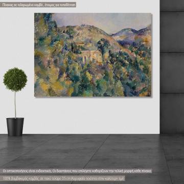 Πίνακας ζωγραφικής View of the domaine Saint-Joseph, Cezanne P., αντίγραφο σε καμβά