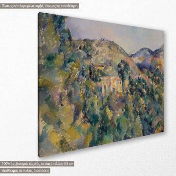 Πίνακας ζωγραφικής View of the domaine Saint-Joseph, Cezanne P., αντίγραφο σε καμβά 2