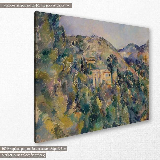 Canvas print View of the domaine Saint-Joseph, Cezanne P., side