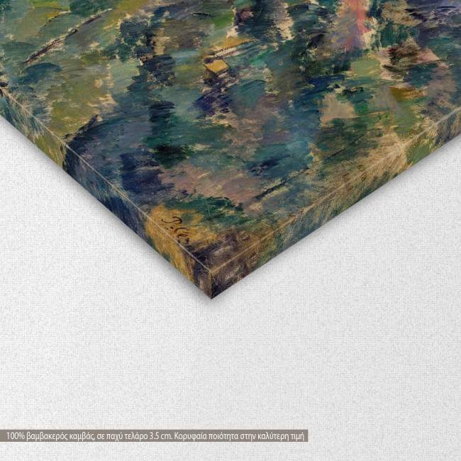 Canvas print View of the domaine Saint-Joseph, Cezanne P., detail