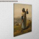 Canvas print Woman with a rake, Millettif J. F., side