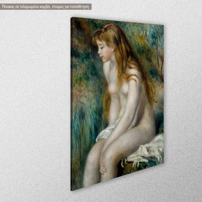 Canvas print Young girl bathing, A. Renoir, side