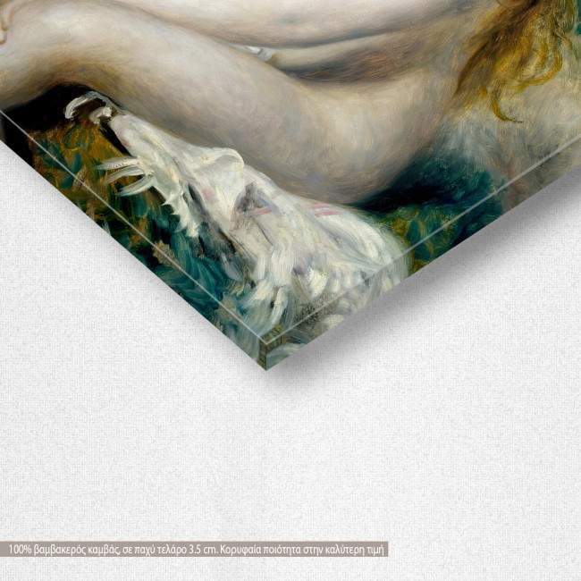 Canvas print Young girl bathing, A. Renoir, detail