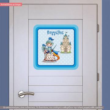 Wall stickers Knight at horse and castle