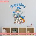 Kids wall stickers Knight at horse