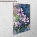 Pink geranium, πίνακας σε καμβά, κοντινό