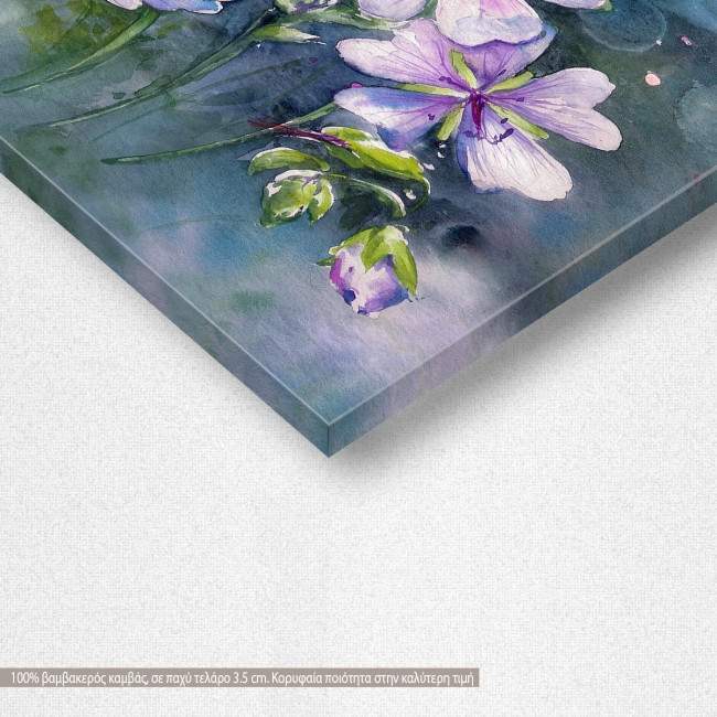 Canvas print, Pink geranium, detail