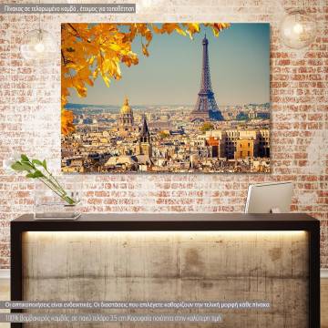 Πίνακας σε καμβά Παρίσι, Autumn Eiffel tower
