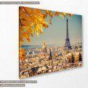 Canvas print Paris, Autumn Eiffel tower, side