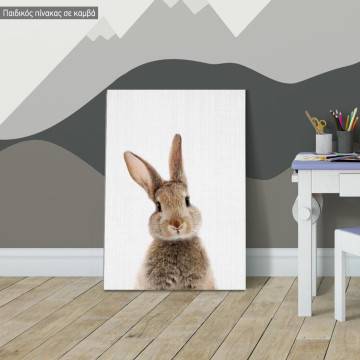 Kids canvas print Hello rabbit 2