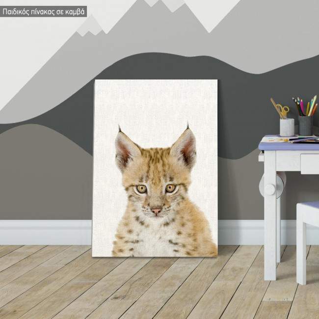 Kids canvas print Lynx