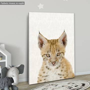Kids canvas print Lynx 2