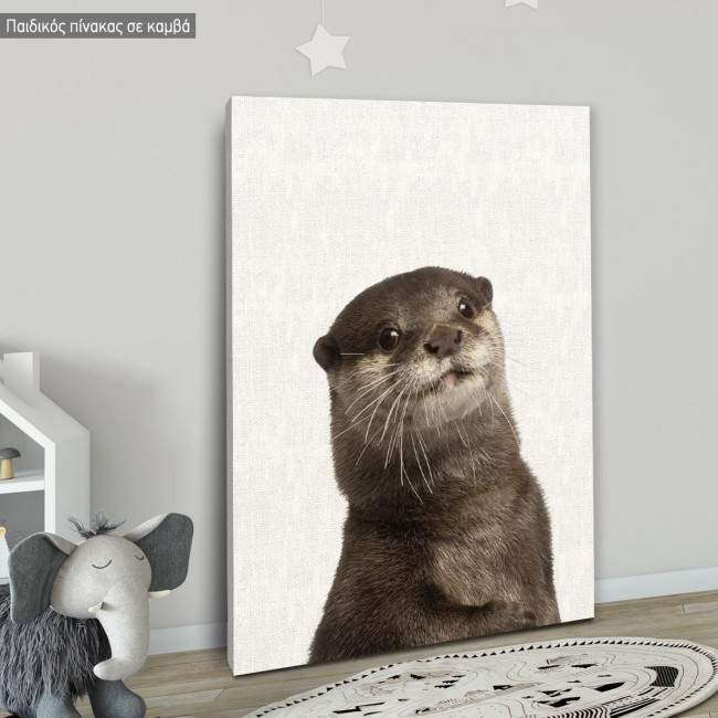 Kids canvas print Otter