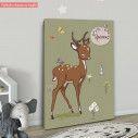 Kids canvas print Deer boy
