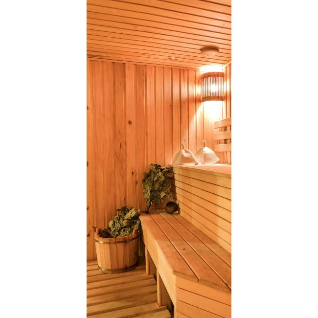 Door sticker Sauna behind the door