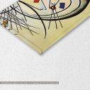 Canvas print Transverse line, W. Kandinsky, four panels, detail