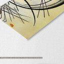 Transverse line, W.Kandinsky, αντίγραφο, πεντάπτυχος πίνακας σε καμβά, λεπτομέρεια
