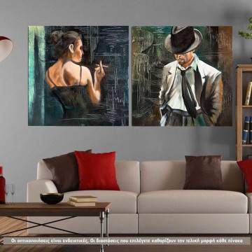 Canvas print Maybe square, two panels