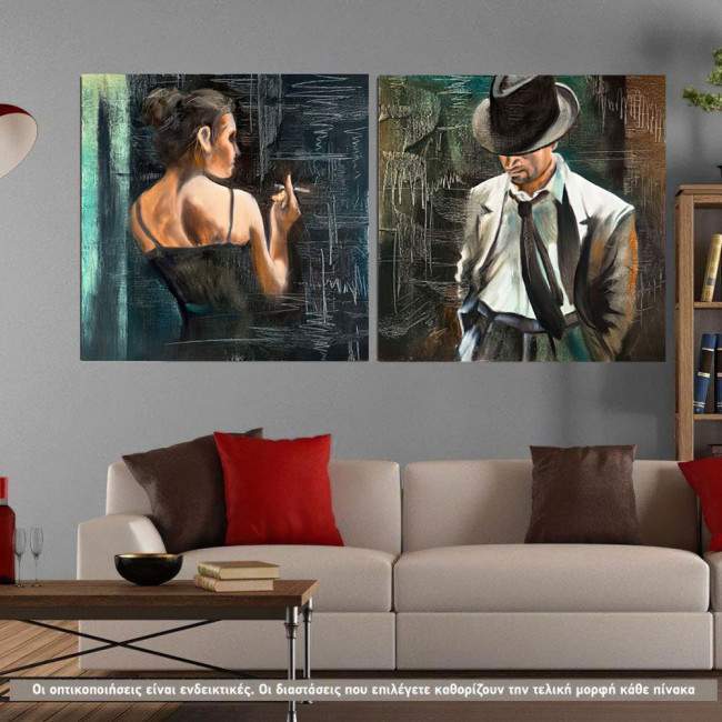 Canvas print Maybe square, two panels