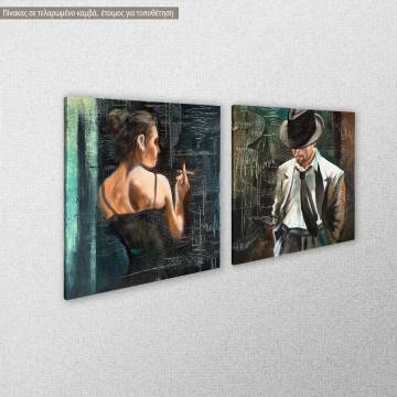 Canvas print Maybe square, two panels 2