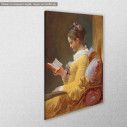 Canvas print A young girl reading, Fragonard J. H., side