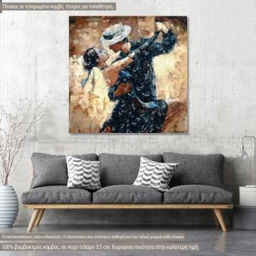 Canvas print Tango dancers