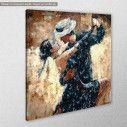 Canvas print Tango dancers, side