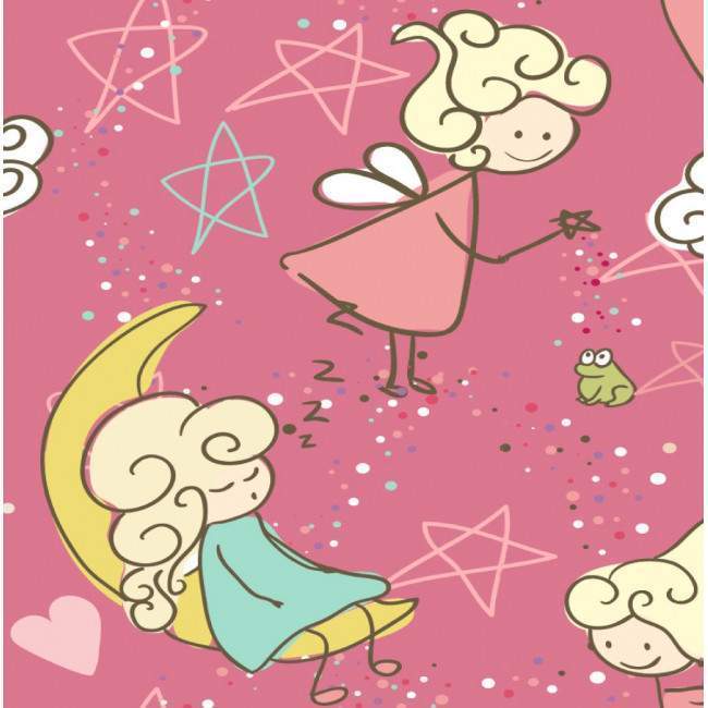 Border, Fairy and enchanted frog