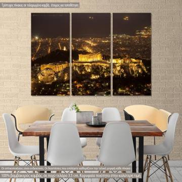 Canvas print Acropolis 3 panels 2