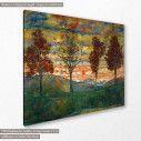 Canvas print Four Trees, Schiele Egon, side