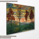Πίνακας ζωγραφικής, Four Trees, Schiele Egon, κοντινό