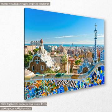 Canvas print View from park Guell, Barcelona 2