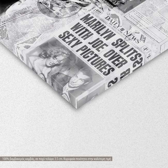 Canvas print Marylin pop art, detail