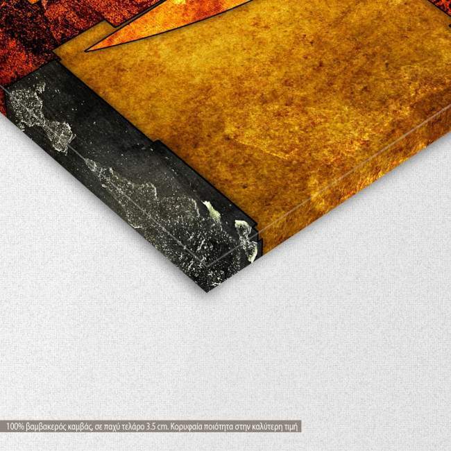 Canvas print Abstract oil painting illustration I, detail