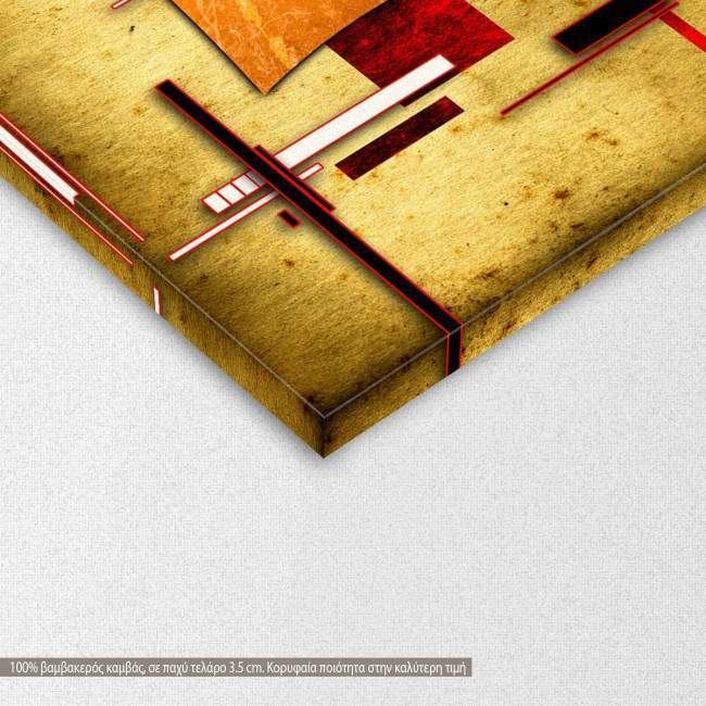 Canvas print Abstract oil painting, three figures, detail