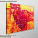 Canvas print  Heart abstract painting, side
