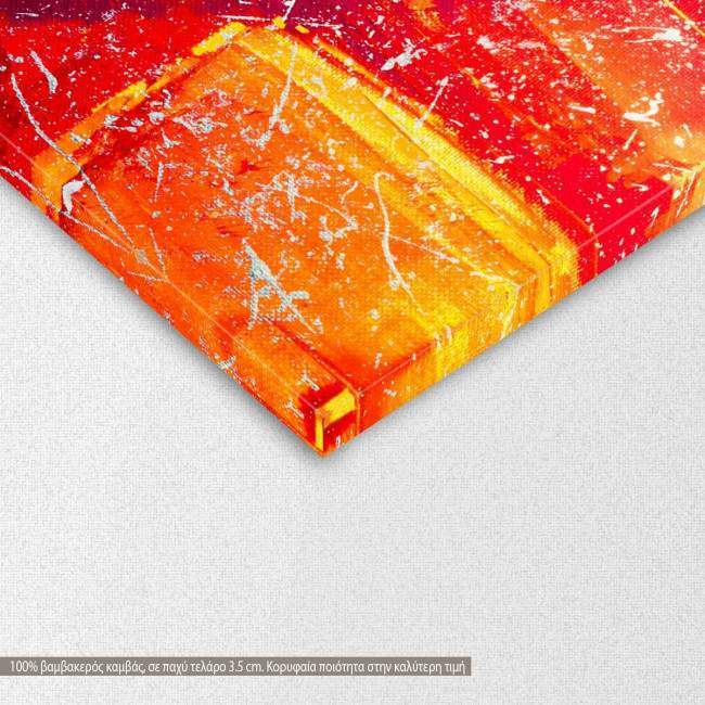 Πίνακας σε καμβά, Καρδιά, abstract painting, γωνία