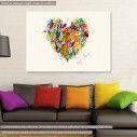 Canvas print  Heart pencil drawing