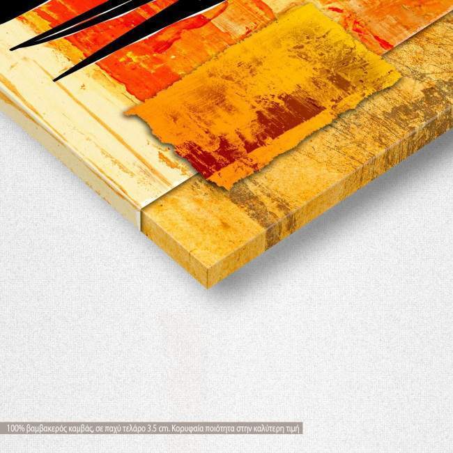 Πίνακας σε καμβά, αφηρημένος, γεωμετρικός , Abstract oil painting, couple, γωνία