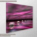 Canvas print Pink Water lilies, side