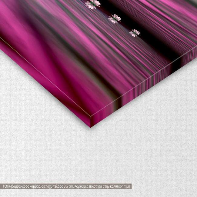 Canvas print Pink Water lilies, detail