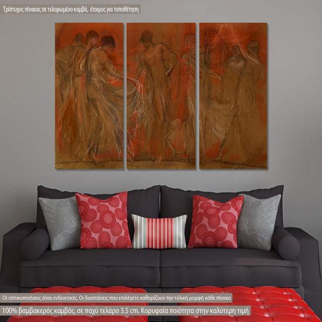 Canvas print  Muse dance, Gizis  3 panels
